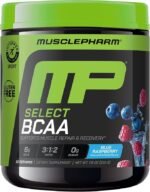 MusclePharm Essentials BCAA Powder, Pre & Post Workout Recovery Drink, Supports Muscle Recovery & Energy Production, Essential Amino Acids Supplement, 30 Servings
