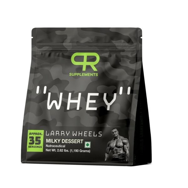 PR Supplements Larry Wheels Whey Protein Powder | 2.62 Lbs | 1.19 Kg