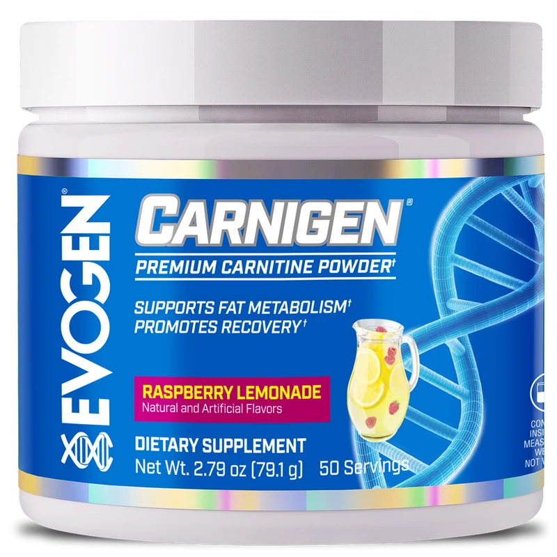Carnigen-Carnitine-Powder-Raspberry-Lemonade.webp Evogen | Carnigen Carnitine Powder | 50 Serving - Image 1