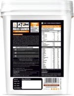 AS-IT-IS ATOM Mass Gainer | 60g Carbs, 12g Protein, 315kcal per Serving | With BCAA, L-Glutamine & Ashwagandha - Image 2